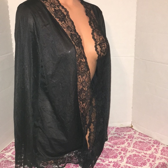 Vintage Silky UnderCover Wear Cover up Bath Robe L - Picture 2 of 8
